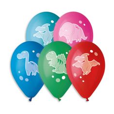 Gemar OB balónky GS110 VESELÍ DINOSAUŘI (5ks)
