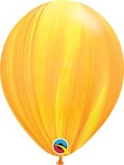 Qualatex 11"/28cm Balónek Qualatex mramor žluto-oranžový 1ks