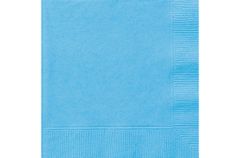 Unique Ubrousky papírové - sv.modré dvouvrstvé, 25x25cm, 20ks