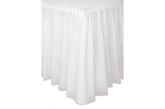 Unique Ubrusová sukně plastová bílá 427x74cm