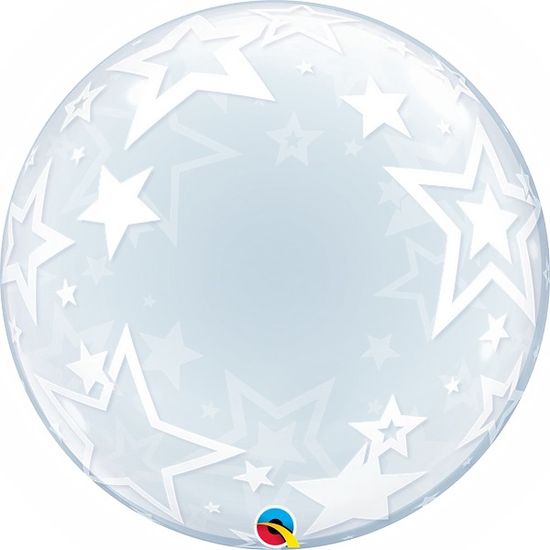 Qualatex Bublina DECO - Hvězdy 24"/61cm