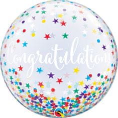 Qualatex Bublina - Gratulace konfety 22"/56cm