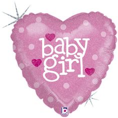 Grabo Baby-Girl srdce 18"/46cm fóliový balónek nafukovací