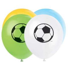 Unique Balónek pastel 30cm potisk Fotbal 8ks