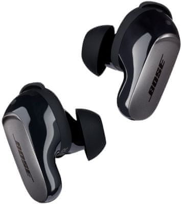 krásná inear sluchátka bose QuietComfort Ultra Earbuds customtune zvuk dlouhá výdrž lehounká stylová pohodlná ipx4 odolnost potu anc technologie připojení Bluetooth prostorový zvuk google fas pair