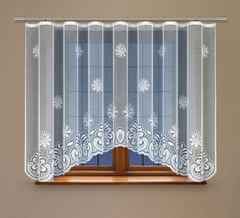 My Best Home Dekorační žakárová záclona s řasící páskou HELIOS 170 bílá 300x170 cm MyBestHome