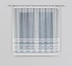 My Best Home Dekorační žakárová záclona s lurexem s řasící páskou MIMOSA 120 bílá 300x120 cm MyBestHome