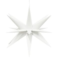 Greatstore Svítící vánoční hvězda s LED skládací bílá 57 cm
