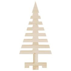 Vidaxl Dřevěný vánoční stromeček na ozdoby 60 cm masivní borové dřevo