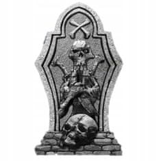 Korbi Hrobová dekorace, lebka RIP, strašidelná zahradní dekorace na halloween, 6ks