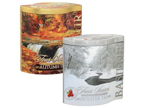 Basilur BASILUR Čajový set - podzimní a zimní čaj v sáčcích, 2x25 sáčků