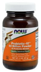 NOW Foods Probiotic-10, probiotika, 50 miliard CFU, 10 kmenů, 57g - EXPIRACE 8/23