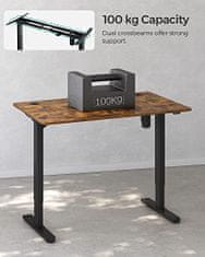 Artenat Pracovní stůl elektrický Goshawk, 100 cm, hnědá