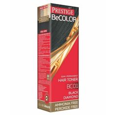 Rosaimpex Prestige Be Color Semi-permanentní barva na vlasy BC01 Černý diamant 100 ml