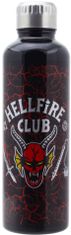 CurePink Nerezová láhev na pití Stranger Things: Klub Hellfire (objem 500 ml)
