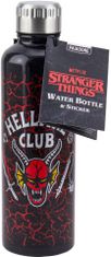 CurePink Nerezová láhev na pití Stranger Things: Klub Hellfire (objem 500 ml)