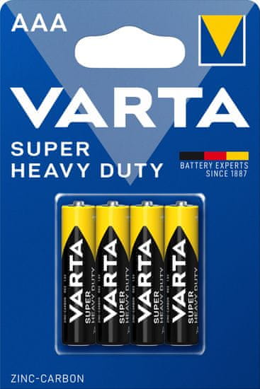 Varta baterie Super Heavy Duty AAA, 4ks