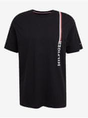 Tommy Hilfiger Černé pánské tričko Tommy Hilfiger S