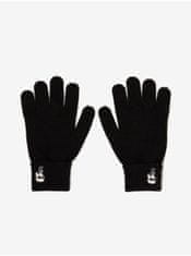 Karl Lagerfeld Černé dámské rukavice s příměsí vlny KARL LAGERFELD S