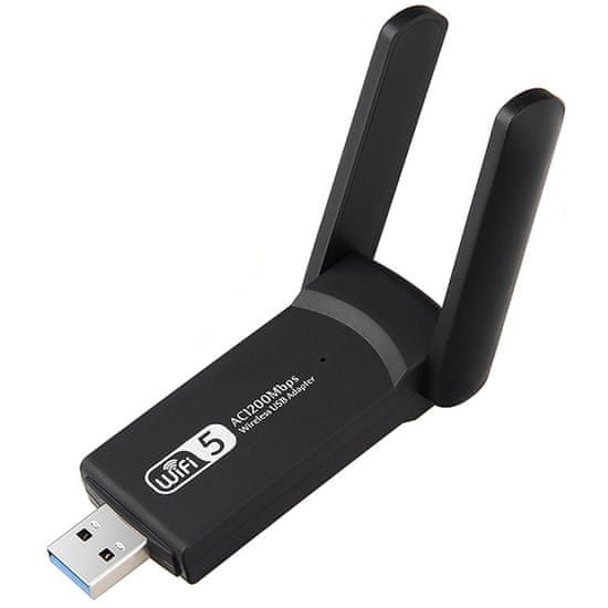 Iso Trade Wifi USB adaptér - až 866 Mbps | černý