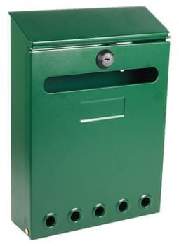 Domino Poštovní schránka kovová venkovní Hybryda Zelená