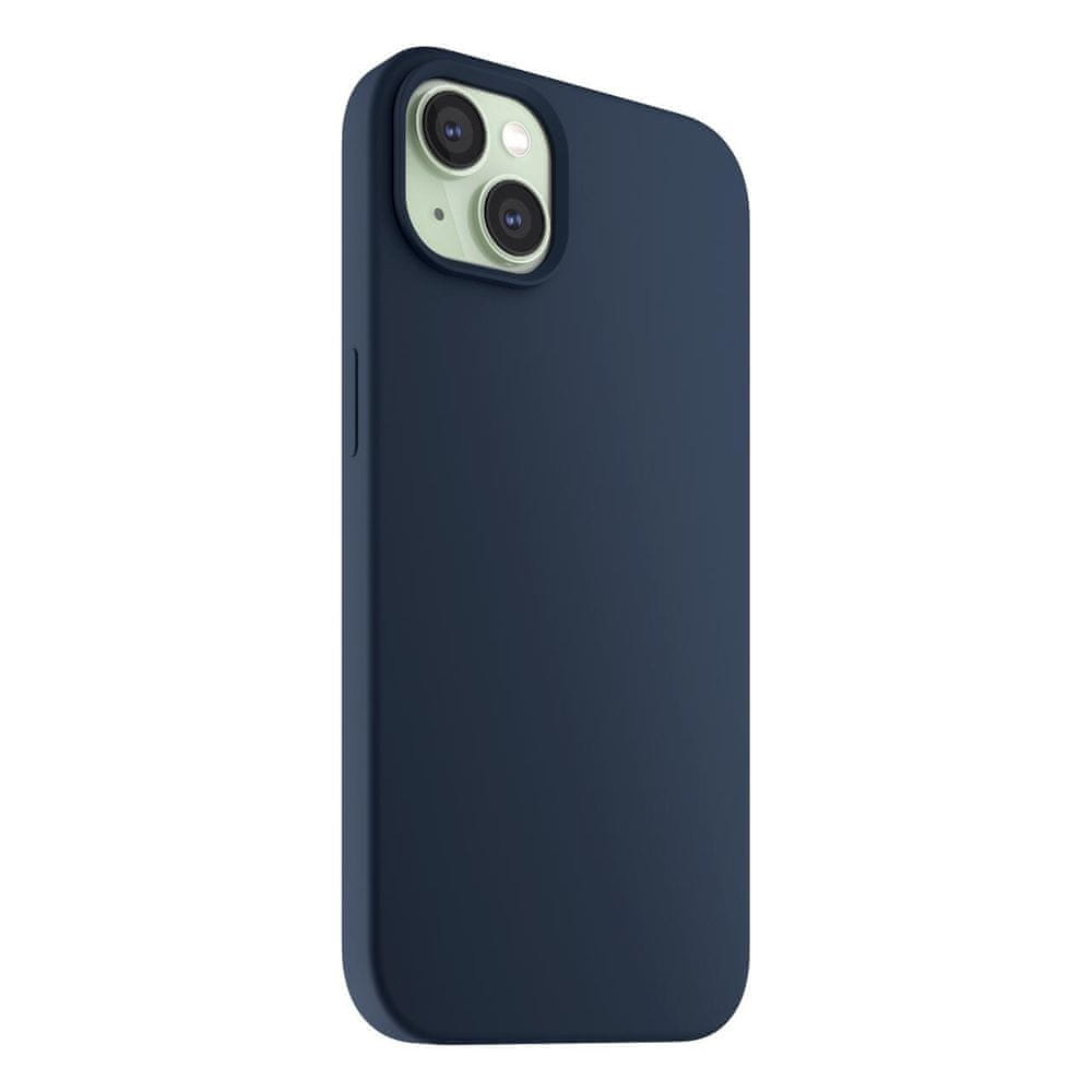 Levně Next One Silicone Case for iPhone 15 Plus MagSafe compatible IPH-15PLUS-MAGSAFE-BLUE - modré