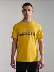 Napapijri Žluté pánské tričko NAPAPIJRI Iceberg XL