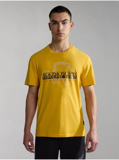 Napapijri Žluté pánské tričko NAPAPIJRI Iceberg