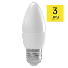 Emos LED žárovka Classic svíčka / E27 / 4,9 W (40 W) / 470 lm / neutrální bílá