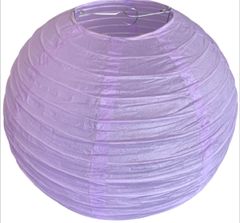 levnelampiony.eu Lila světle fialový kulatý lampion stínidlo průměr 30 cm