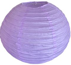 levnelampiony.eu Lila světle fialový kulatý lampion stínidlo průměr 40 cm