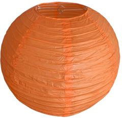 levnelampiony.eu Oranžový kulatý lampion stínidlo průměr 35 cm