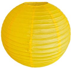 levnelampiony.eu Žlutý kulatý lampion stínidlo průměr 60 cm