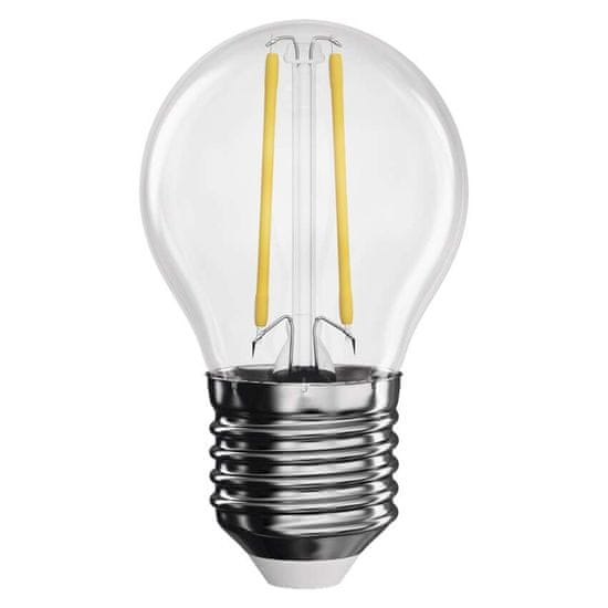 Emos LED žárovka Filament Mini Globe / E27 / 1,8 W (25 W) / 250 lm / teplá bílá