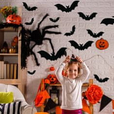 Korbi Závěsná dekorace netopýři, halloweenská girlanda, dekorace 15 kusů