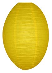 levnelampiony.eu Žlutý oválný vysoký lampion stínidlo tvar kawaii