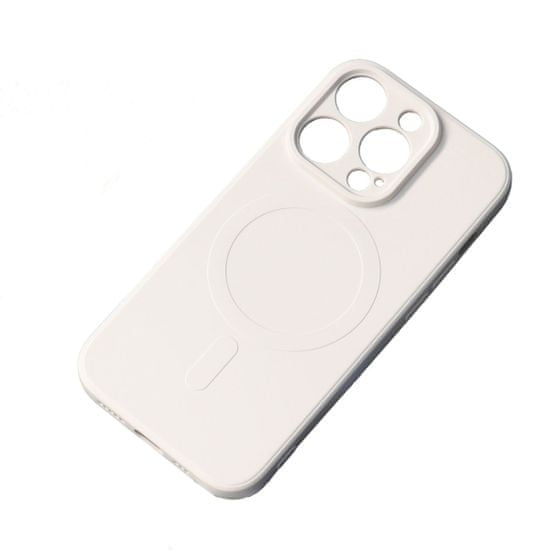 MG Silicone Magsafe kryt na iPhone 14, béžový