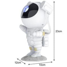 MG Astronaut projektor noční oblohy, bílý