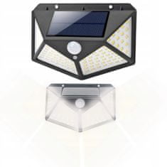 MG L10720 solární lampa 100 LED, černá