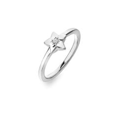 Hot Diamonds Hravý stříbrný prsten s diamantem Most Loved DR242 (Obvod 59 mm)