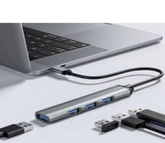 sapro USB HUB- 4 porty 1x 3.0 + 3x 2.0 Izoxis 21940