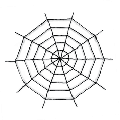PartyPal Pavoučí síť velká černá 150cm