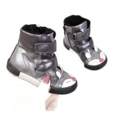 Kornecki 6583 Dívčí boty na suchý zip velikost 25
