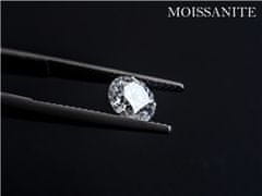 NUBIS Zlacený stříbrný náhrdelník moissanit