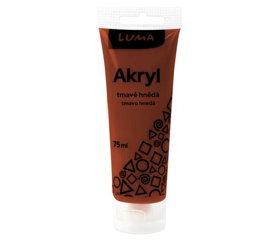 LUMA trading Akrylová barva tmavě hnědá 75ml
