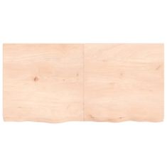 Greatstore Stolní deska 120 x 60 x 6 cm neošetřené masivní dubové dřevo