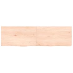 Greatstore Stolní deska 140 x 40 x 4 cm neošetřené masivní dubové dřevo