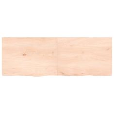 Greatstore Stolní deska 140 x 50 x 4 cm neošetřené masivní dubové dřevo