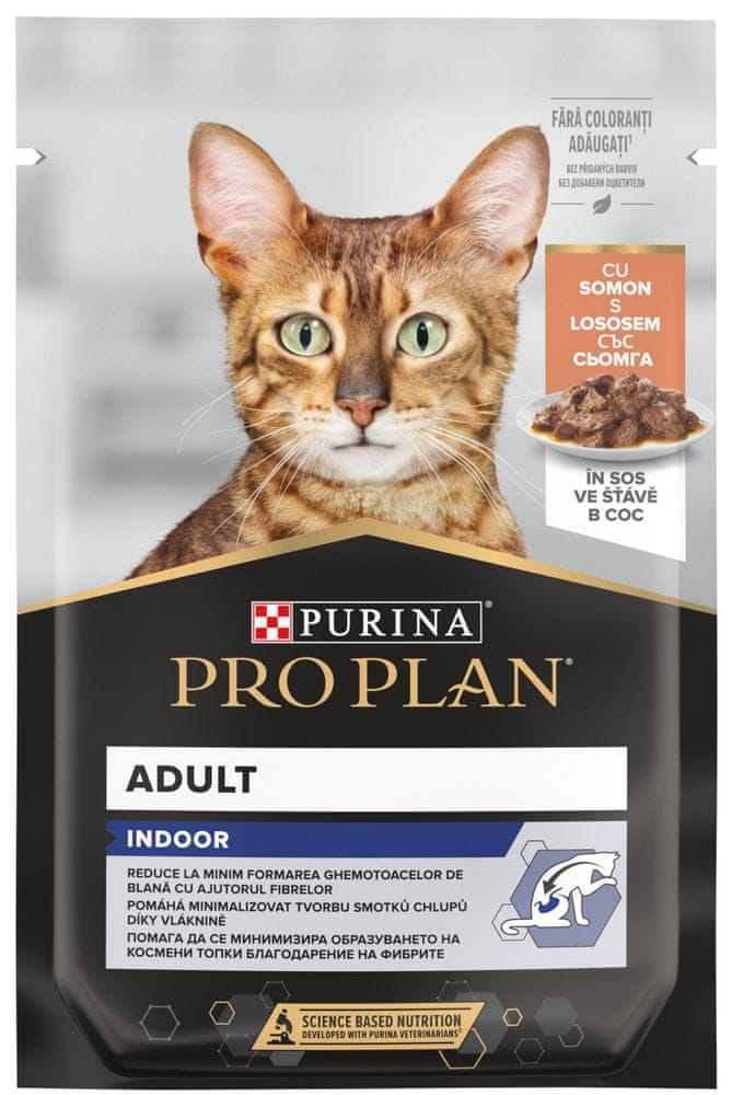 Levně Purina Pro Plan CAT HOUSECAT, kapsička pro kočky s lososem 26x85 g