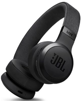 moderní bezdrátová Bluetooth sluchátka jbl live 670nc skvělý zvuk handsfree funkce dlouhá výdrž rychlonabíjení anc technologie pohodlná na uších